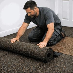 Step 2 - Unroll the MGC Prismi rubber-cork mat