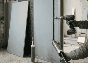 Fixing and finishing plasterboard panel joints